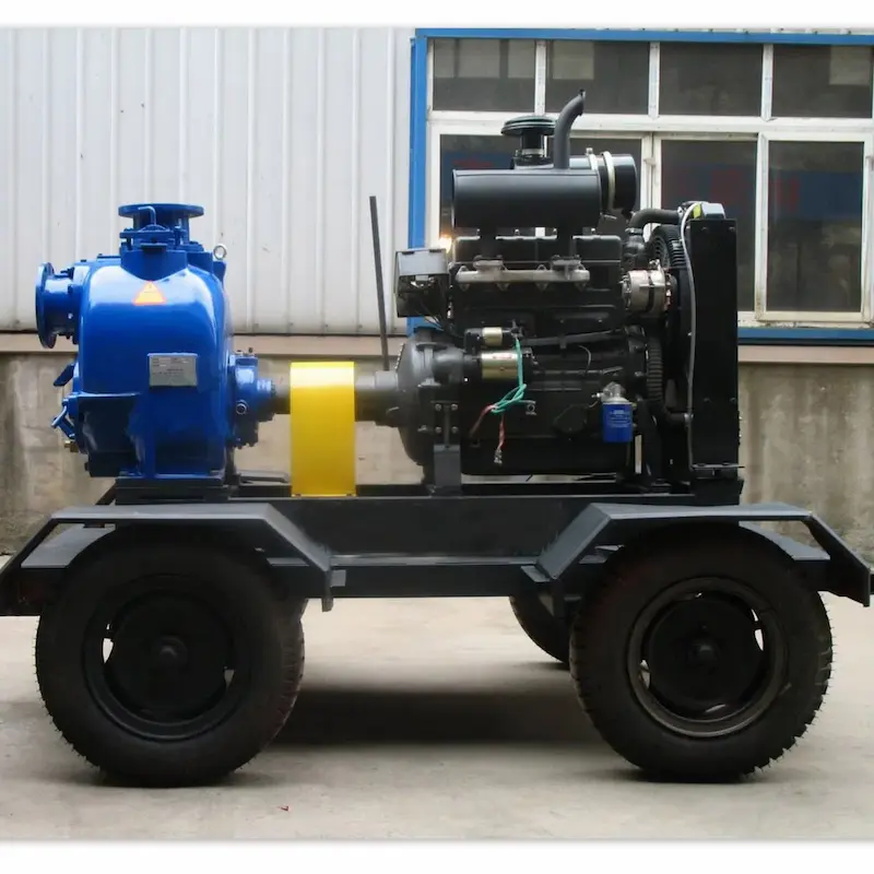 Heavy Duty Diesel Trash Pump | Self-Priming for Solids & Mud Handling